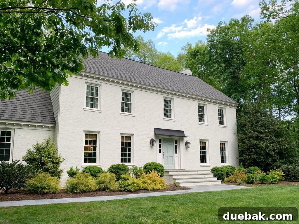 Traditional, Stately Exterior of Former Home