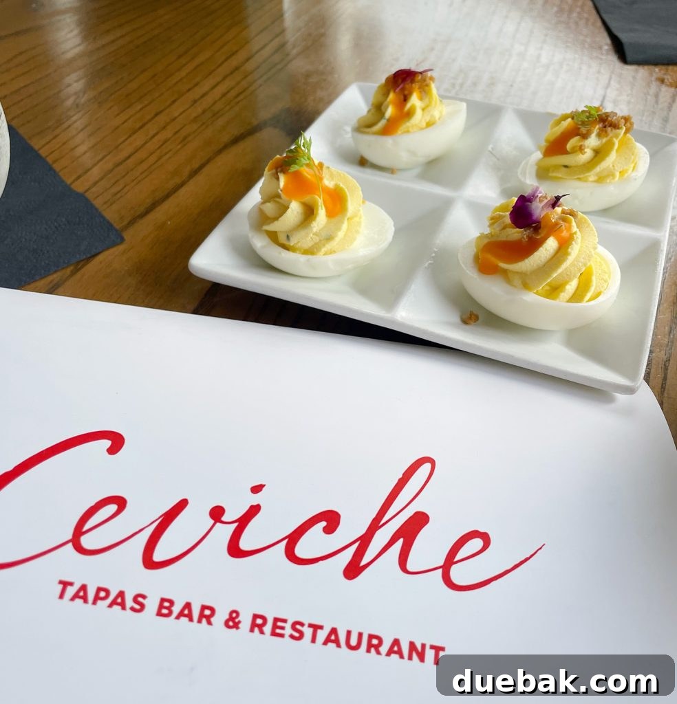 The warm and inviting ambiance of Ceviche Tapas Bar and Restaurant in Saint Petersburg, Florida.