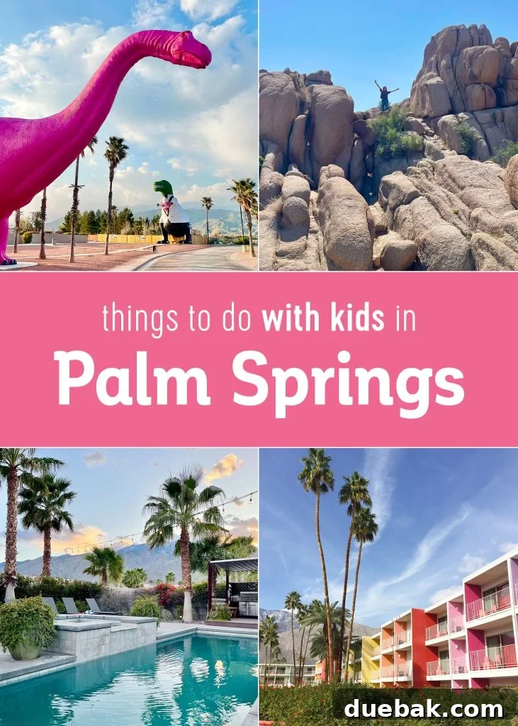 Things To Do With Kids In Palm Springs Photo Collage - Essential Family Fun Ideas