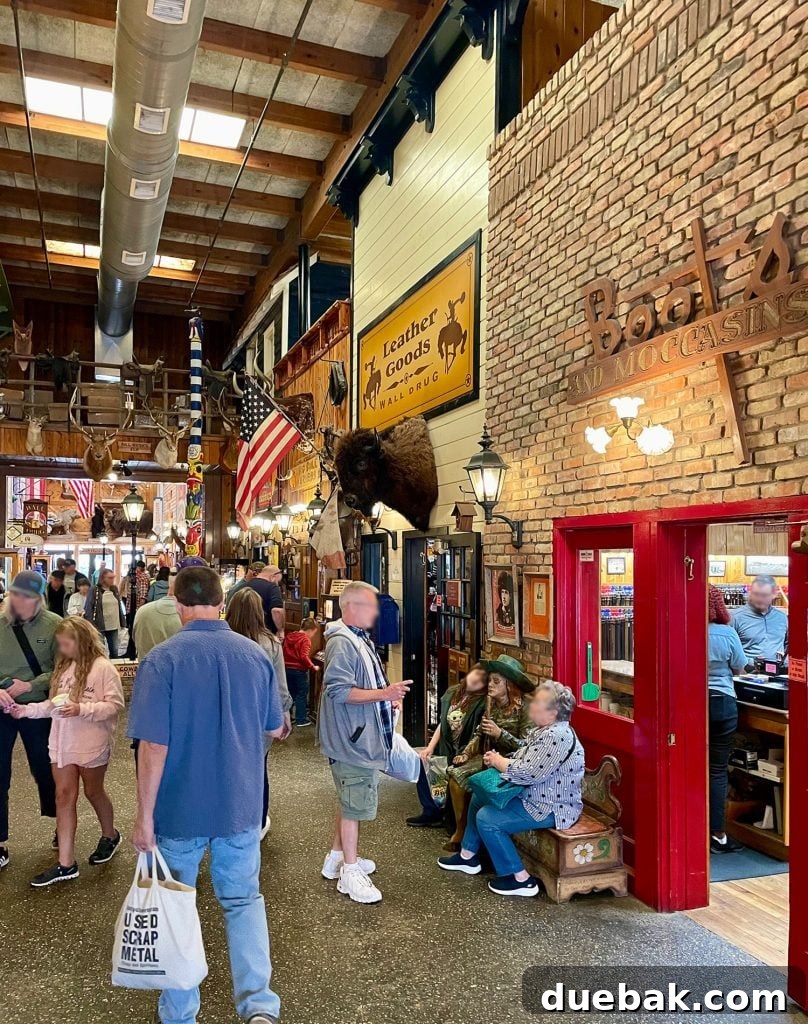 South Dakota Summer Odyssey 16 Interior View Of Shops In Wall Drug Wall South Dakota