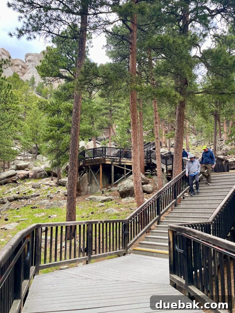 South Dakota Summer Odyssey 18 Hiking stairs at Mount Rushmore National Memorial South Dakota