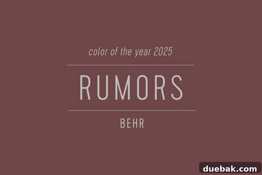 Your Ultimate Guide to 2025 Colors of the Year 11 Behr 2025 Color of the Year Rumors