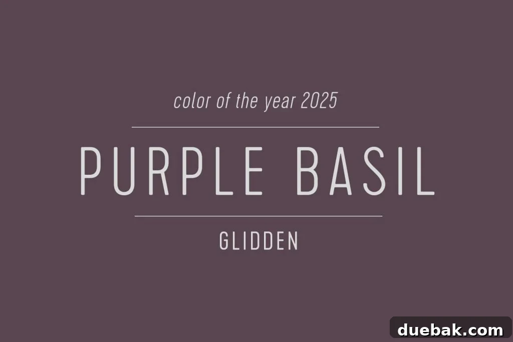 Your Ultimate Guide to 2025 Colors of the Year 15 Glidden Paint Color of the Year 2025 Purple Basil