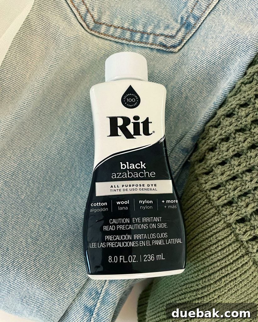 Mastering Fabric Dyeing at Home 3 Bottle of Black Rit Fabric Dye