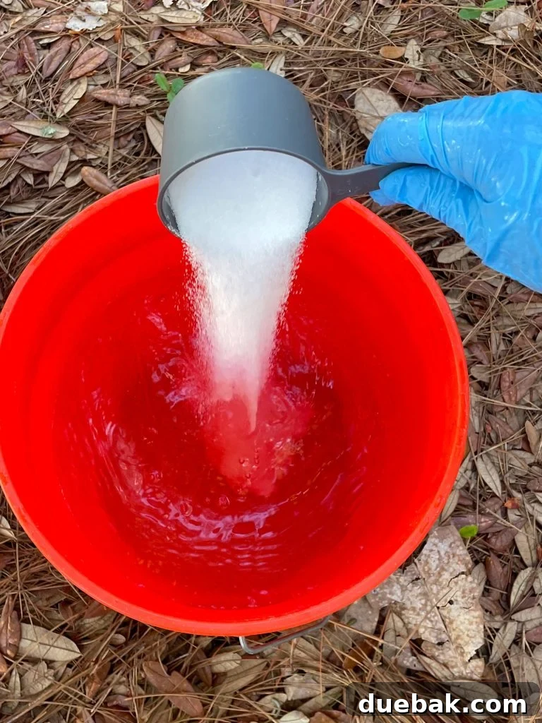 Mastering Fabric Dyeing at Home 9 Pour Salt into Hot Water For Fabric Dye Solution