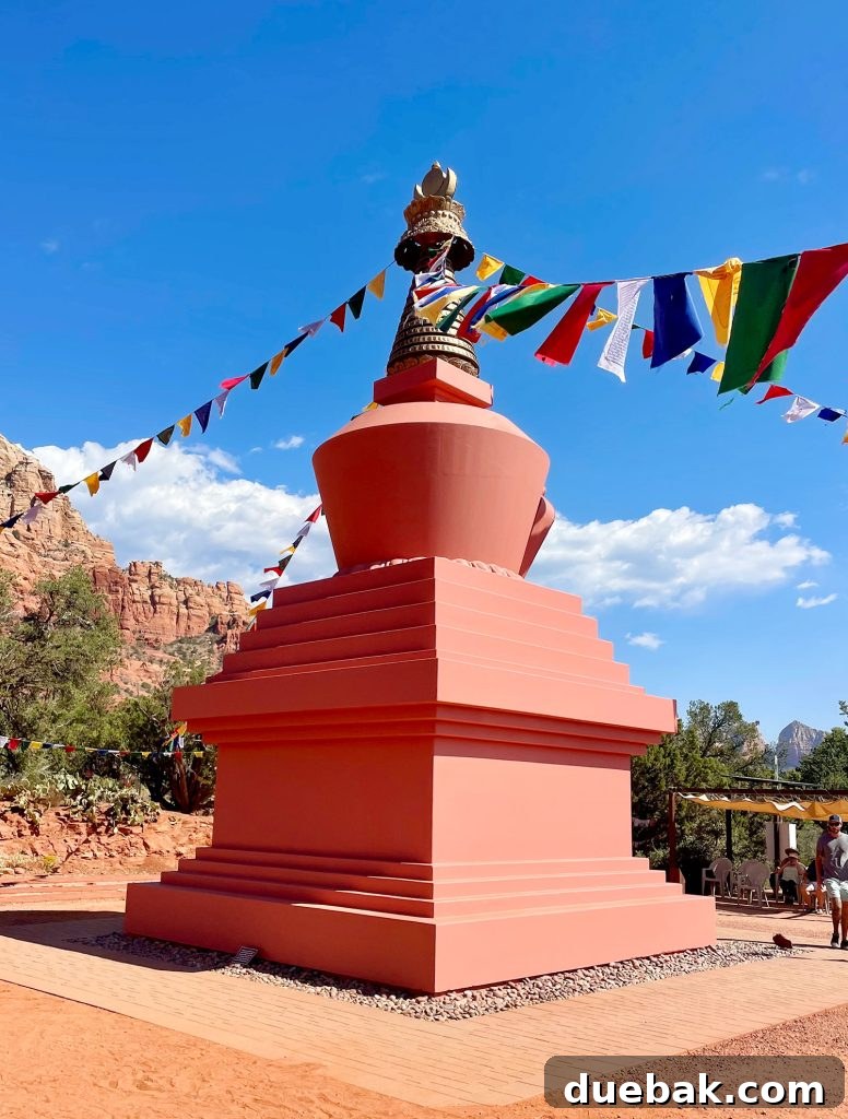 Sedona Sisterhood Sojourn 13 Peace Flag Monument During Sedona Arizona Vortex Tour