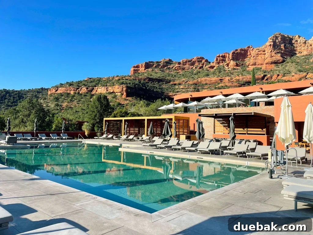 Sedona Sisterhood Sojourn 3 Hotel Pool At Enchantment Resort In Sedona Arizona