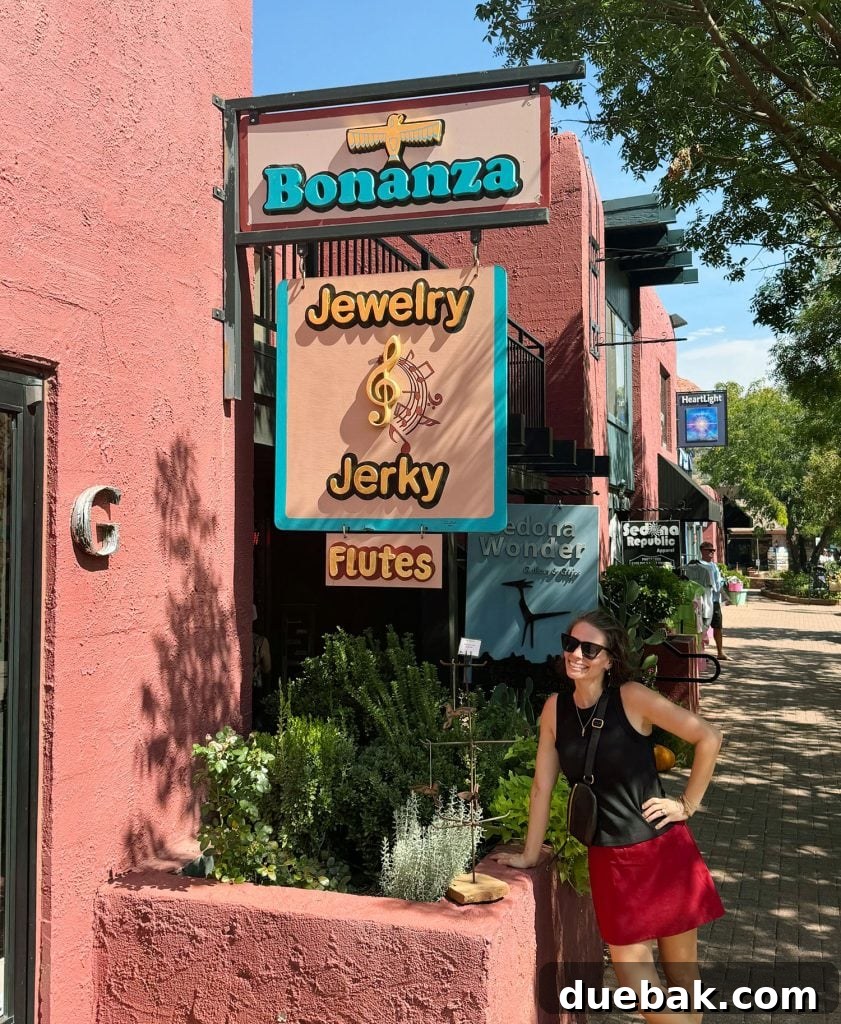 Sedona Sisterhood Sojourn 28 Sherry Outside Bonanza Jewelry Jerky Flutes In Sedona Arizona