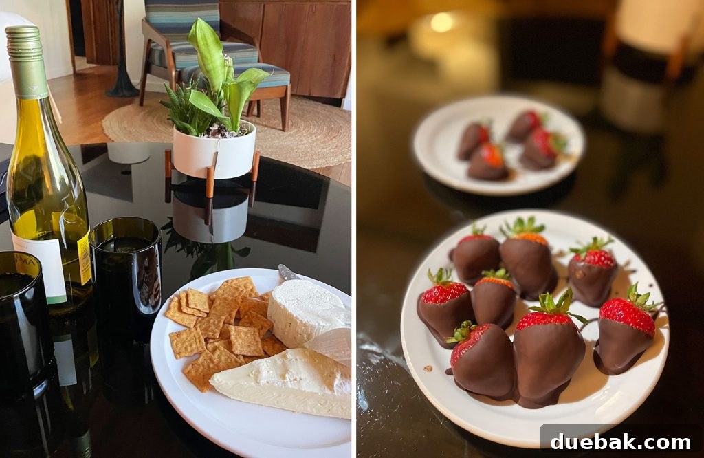 Sedona Sisterhood Sojourn 33 Food Eaten In Room At Enchantment Resort Cheese Plate And Chocolate Covered Strawberries