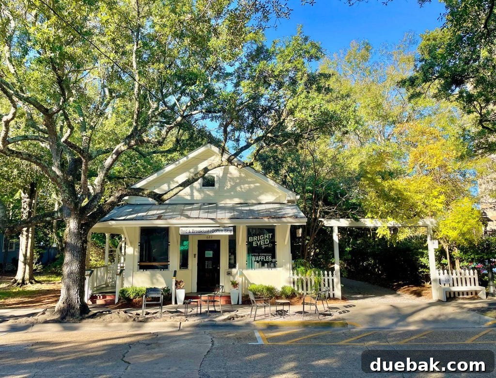 Exterior of Bright Eyed Coffee In Ocean Springs Mississippi