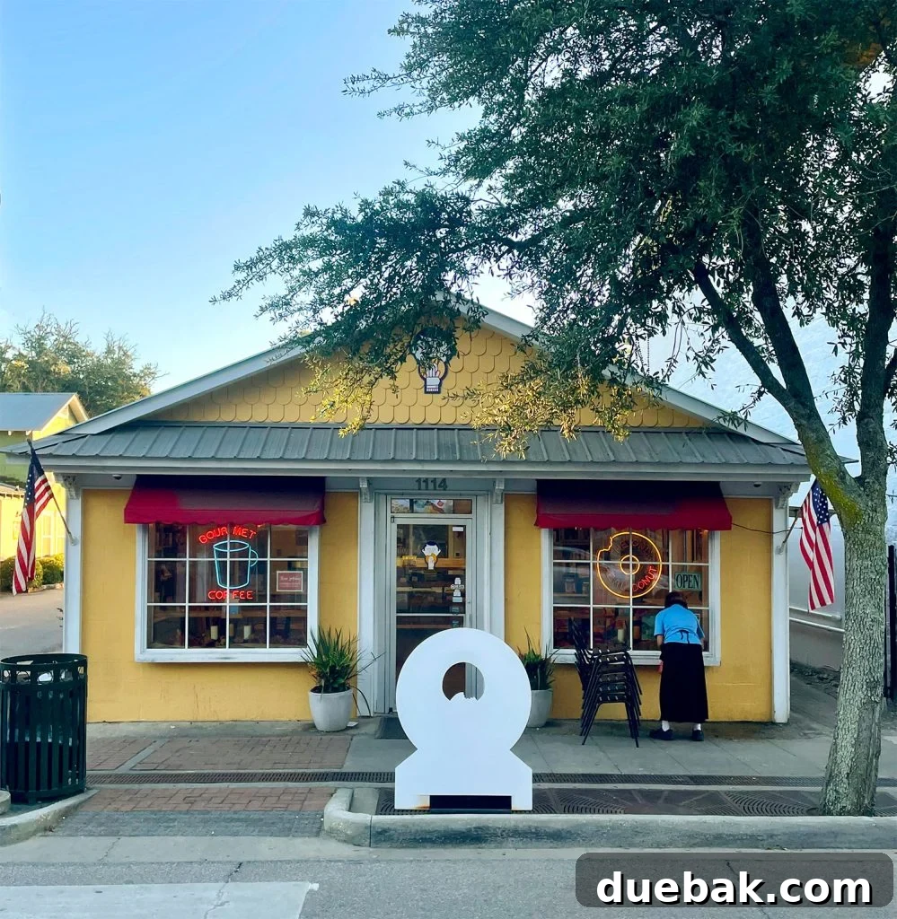 Exterior of Tatonut Donut Shop In Ocean Springs Mississippi