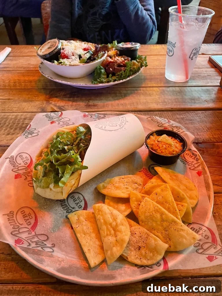 Dinner Gyro at Glory Bound Gyro Co In Ocean Springs Mississippi