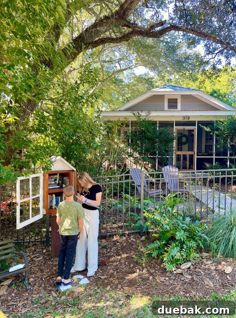 Kids Outside Cute Home With Little Free Library In Ocean Springs Mississippi