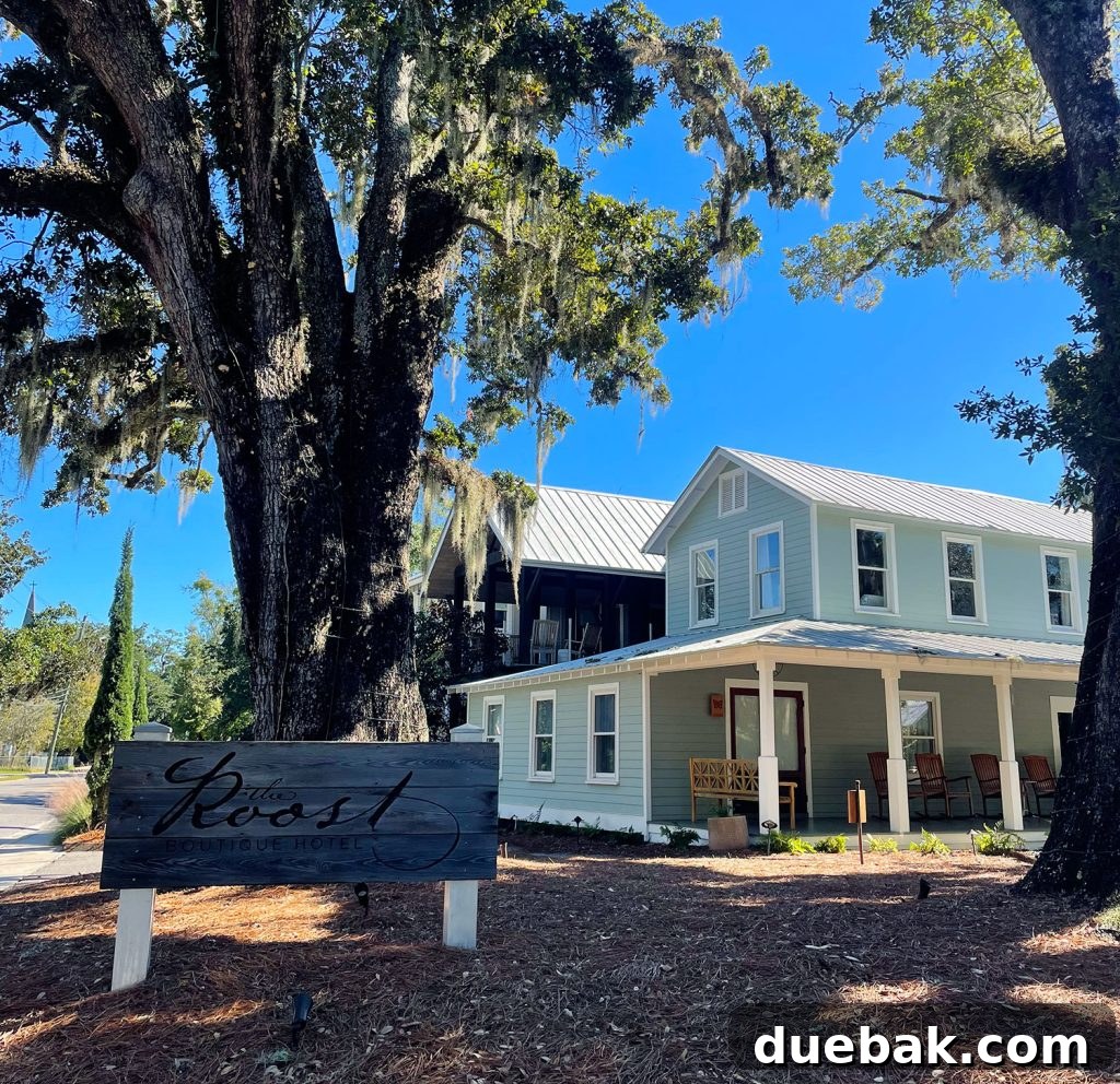 Exterior of the Roost Bed And Breakfast Hotel In Ocean Springs Mississippi