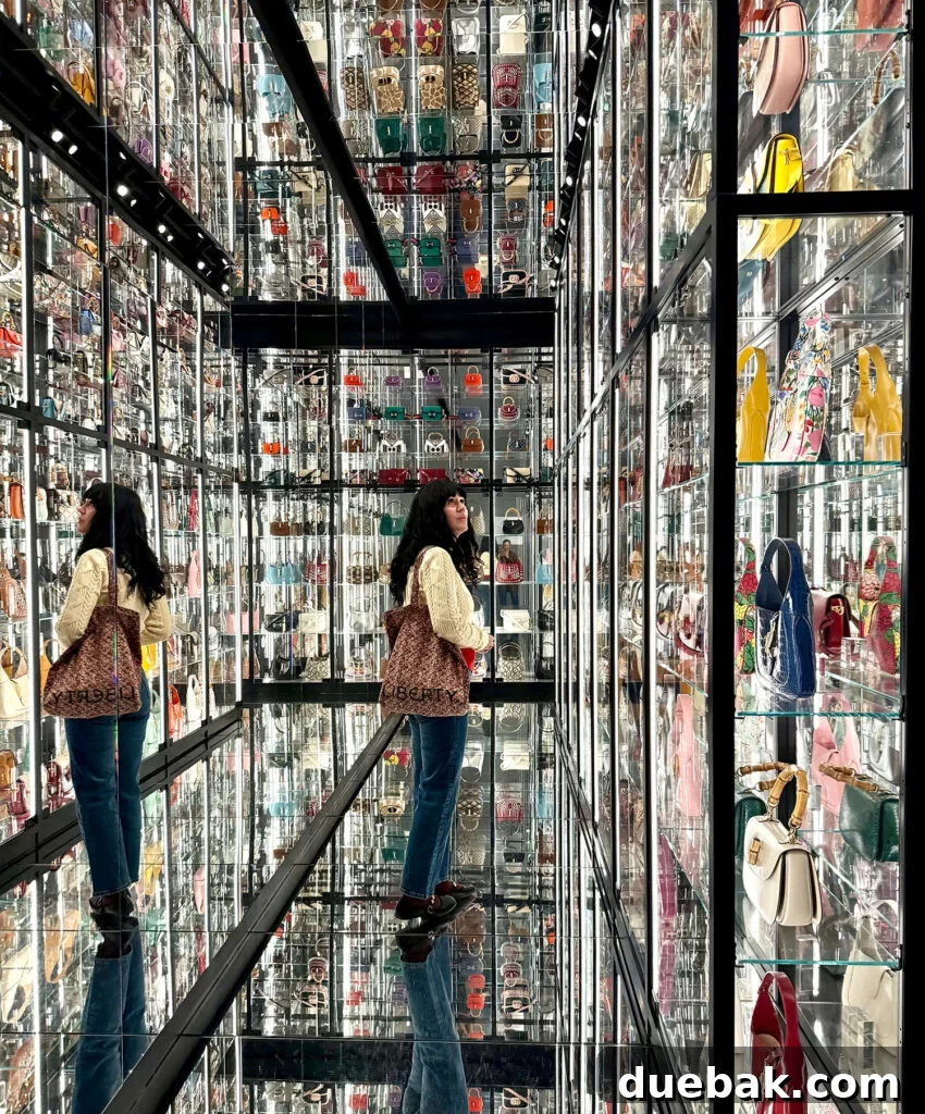 Elsie Standing In Display At Gucci Museum