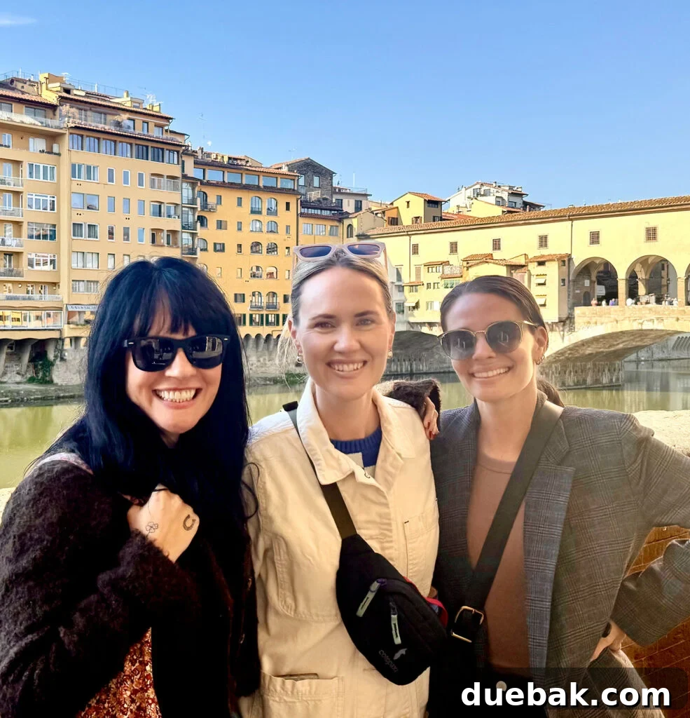 Elsie Emma and Sherry In Florence Italy
