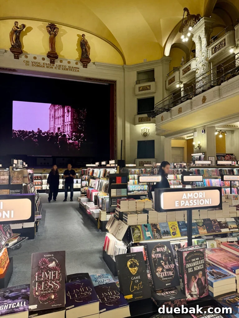Guinti Odeon Bookstore and Cinema in Florence Italy