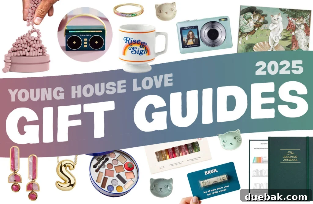 2025 Young House Love Holiday Gift Guides Banner - Discover curated gift selections for every occasion.