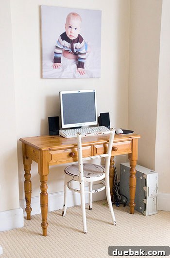 Heirloom Reimagined Antique White Desk Refresh 2 country-desk-makeover