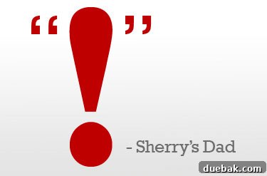 A simple exclamation mark, symbolizing approval.