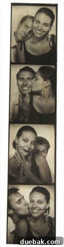 A new anniversary photostrip, featuring a couple's playful and loving moments captured in a diner photobooth, adding to their collection of cherished memories.