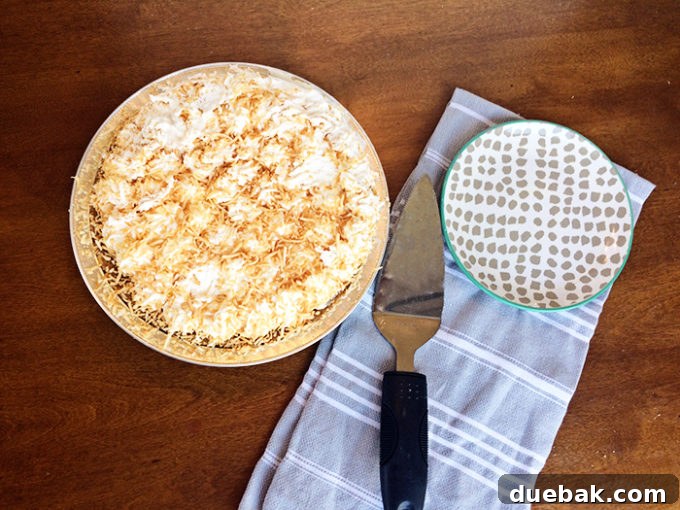 Delicious homemade cream pie, perfect for holidays