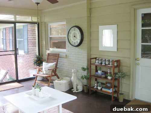 painting-a-brick-sunroom-wall