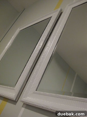 Transforming Walls: Painting and Hanging Mirror Windows 7 Mirrors reflecting light in the nursery