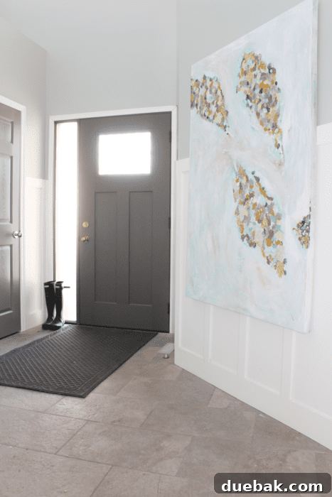 Elevate Your Entryway: Mastering Front Door Installation 12 Exterior view of the new front door and updated porch.
