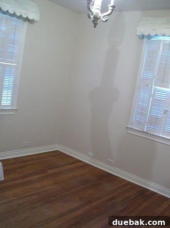 Blush Nursery Bliss 2 Empty nursery room with light walls and a window, awaiting a makeover