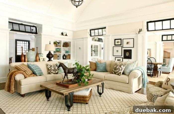 Fuel Your Creativity 5 Smart Ways to Use Inspiration Photos 6 A living room featuring elegant white wainscoting and crown molding, demonstrating the impact of architectural millwork and adding character to the space.