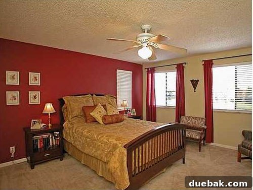 Before the bedroom makeover: a simple, unadorned room awaiting transformation.