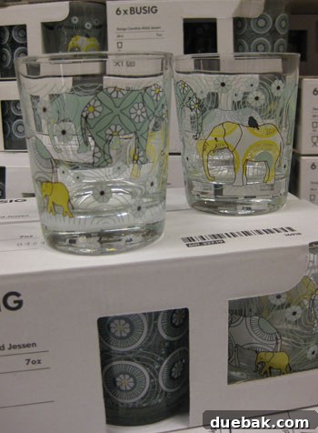 My Ikea Habit: Always Browsing, Rarely Buying 12 Intricate elephant drinking glasses found in the IKEA marketplace