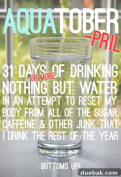 A refreshing glass of water, symbolizing a successful hydration challenge