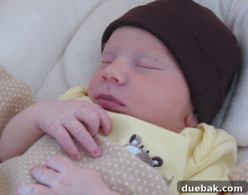 A heartwarming image of our new nephew, the reason for our visit to NYC
