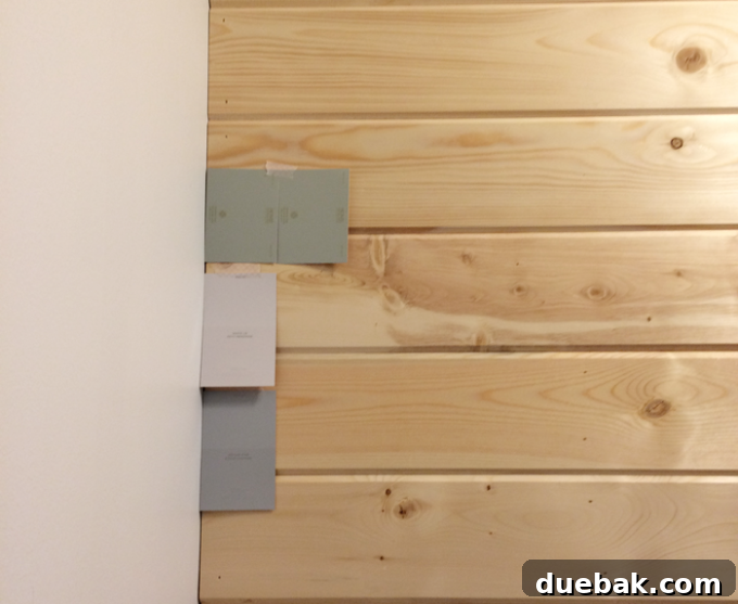 Basement Playroom Transformation with Shiplap and Behr Paint 7 More BEHR paint color samples