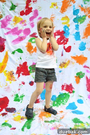 Clara striking a 'Home Alone' pose during her birthday photoshoot