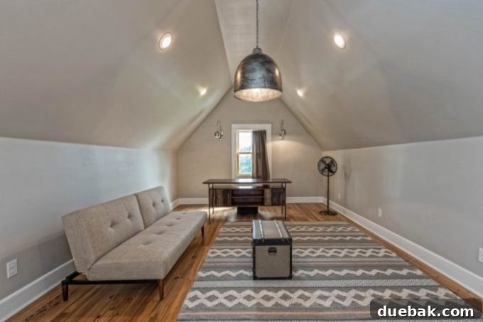 Another perspective of the master bedroom in the Shotgun House