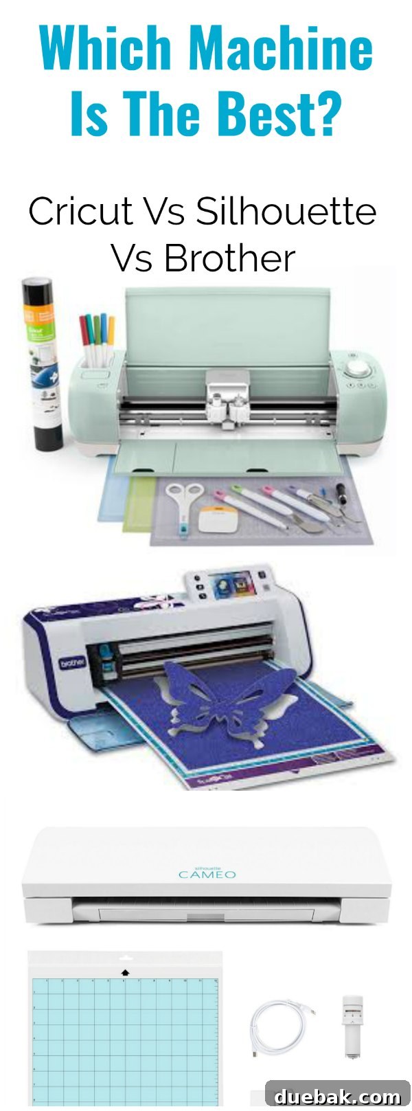 Cricut machine and supplies for craft projects