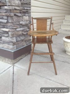 Vintage High Chair Makeover
