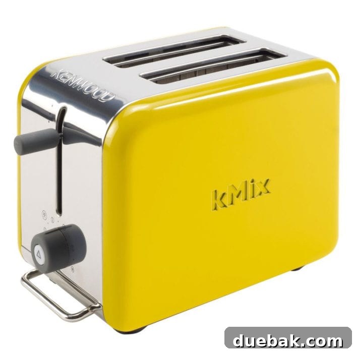 Bright Yellow Toaster: A $10 DIY Paint Project 2 Vibrant yellow toaster adding a pop of color to a modern kitchen setting, showcasing a successful DIY project.
