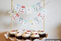 Free Printable Birthday Treat Banner for Cakes and Cupcakes