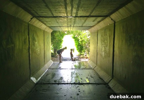 Instagram post featuring a family photo from the tunnel