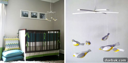 Felt Fantastic Your Free Craft Escape 2 Custom felt mobile featuring flying birds, perfect for a nursery