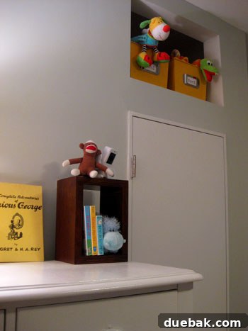 Another perspective of the bright and inviting nursery