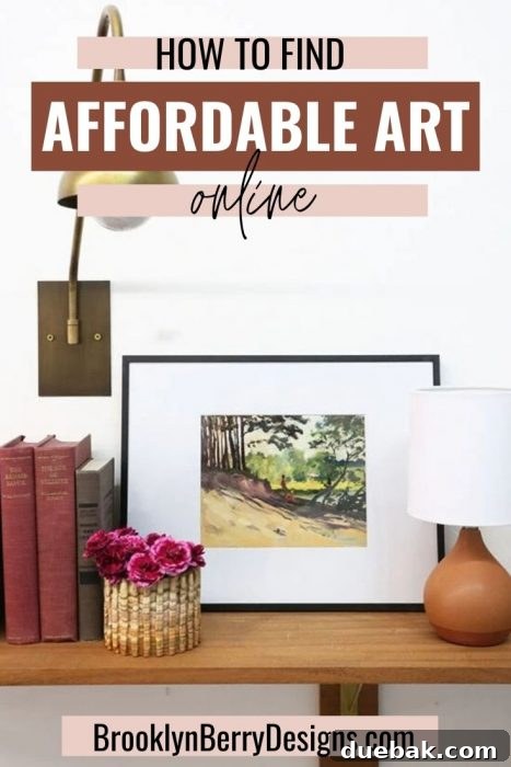 Stylish framed artwork in a home interior