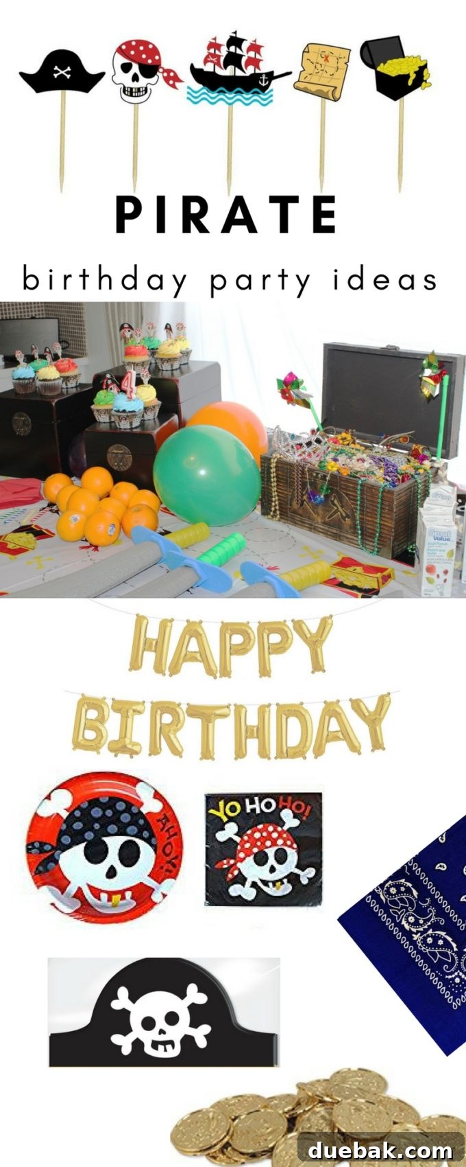 Pin this for later - Pirate Birthday Party Ideas