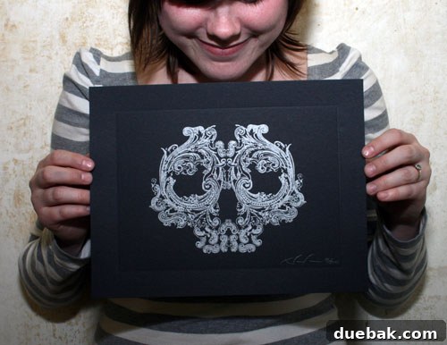 Ornamental Skull Print