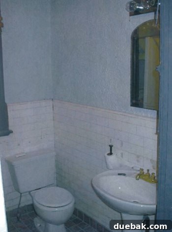 Dated 1960s bathroom before renovation