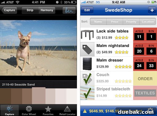 Apps for home improvement on iPod Touch